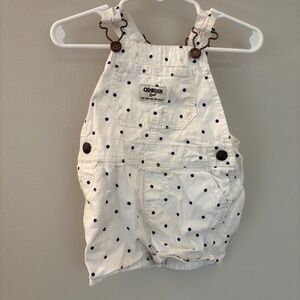 ✨ Adorable OshKosh B’gosh Polka Dot Baby Overalls – Size 18M ✨